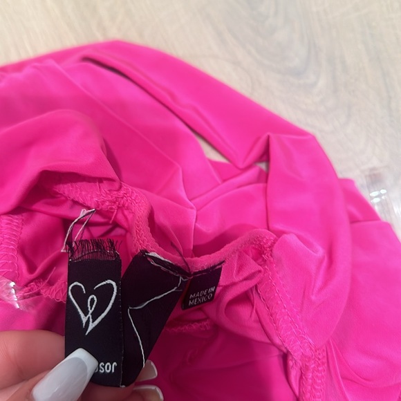 Windsor Cross Your Mind X-Back Short Dress Pink - Picture 4 of 4